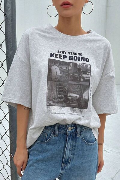uyguntarz Unisex-T-Shirt mit „KeepGoing“-Aufdruck