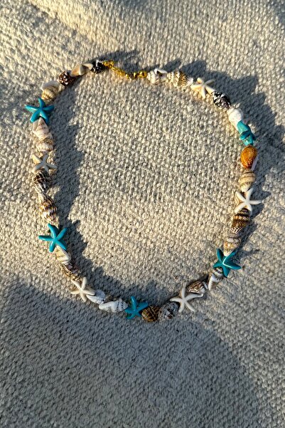 M Miel Kadın Deniz Kabuğu Detaylı Kolye