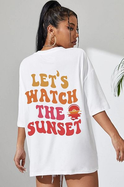 uyguntarz Μπλουζάκι Unisex Lets Watch The Sunset Design