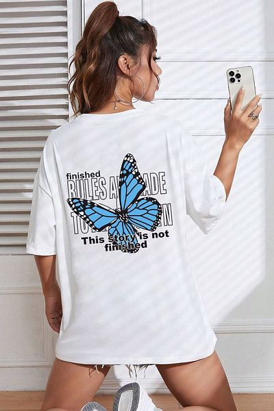 uyguntarz Tricou unisex cu model fluture