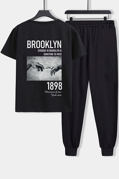 uyguntarz Unisex 1898 Brooklyn εμπριμέ 2-τεμ