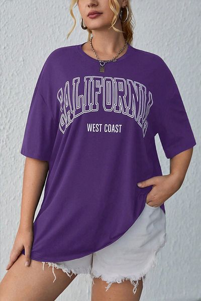 uyguntarz Unisex T-Shirt mit Aufdruck „Kalifornien West Coast“