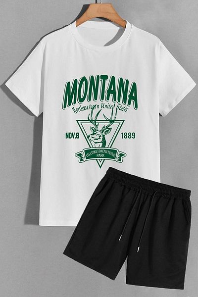 trendypassion Σετ φόρμας μπλούζας Montana Shorts