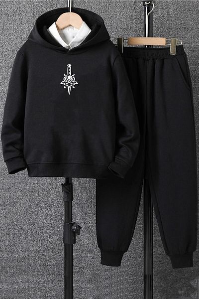 uyguntarz Σετ φόρμας Unisex Skullcracked printed
