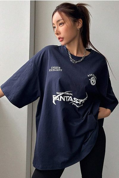uyguntarz Μπλουζάκι Unisex Fantastic Printed Oversize