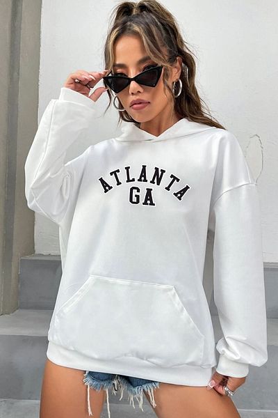 uyguntarz Unisex φούτερ με στάμπα Atlanta