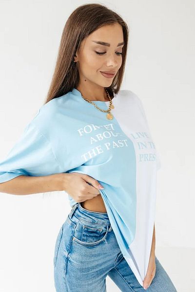 uyguntarz Μπλουζάκι Unisex Forget Live Printed Oversize