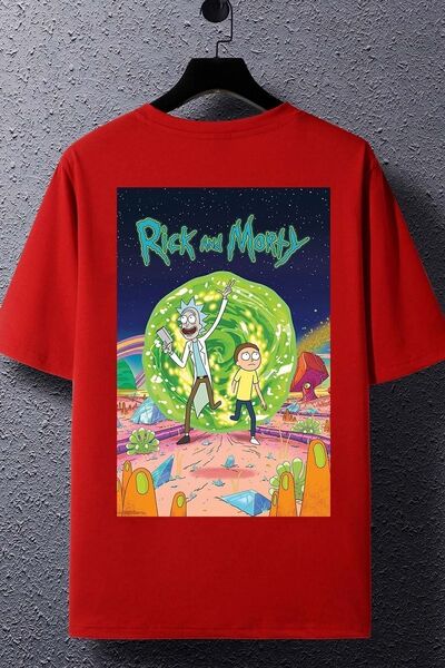 uyguntarz Unisex Rick And Morty Baskılı T-shirt