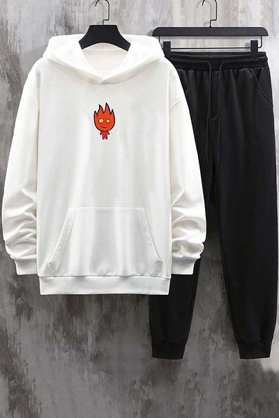 uyguntarz Σετ φόρμας Unisex Fire Avatar με στάμπα