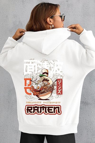 uyguntarz Unisex φούτερ με στάμπα Ramen