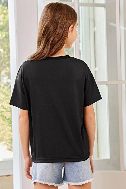 uyguntarz Tricou din bumbac cu imprimeu fin pentru copii