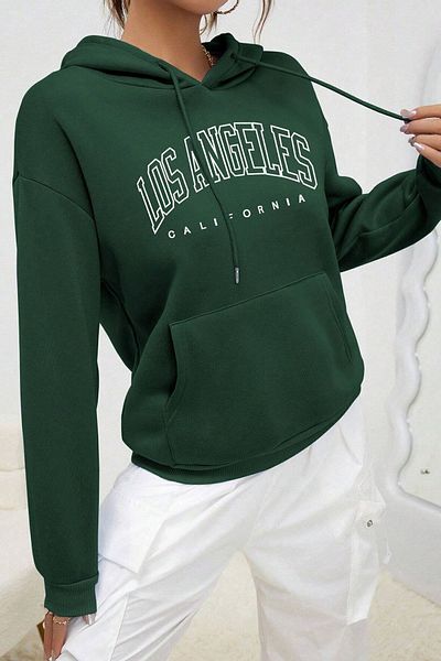 uyguntarz Unisex φούτερ με στάμπα Los Angles