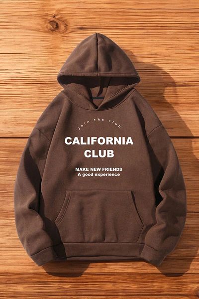 uyguntarz Голям суичър с щампа California Club