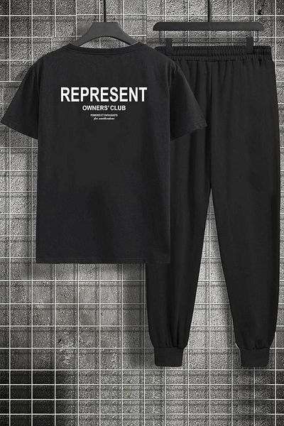 uyguntarz Σετ φόρμας Unisex Represent Printed 2 τεμαχίων