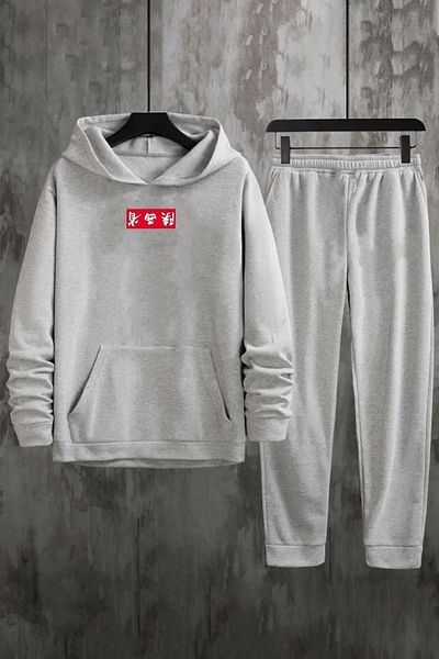 uyguntarz Σετ φόρμας στάμπας Unisex Chinesebox