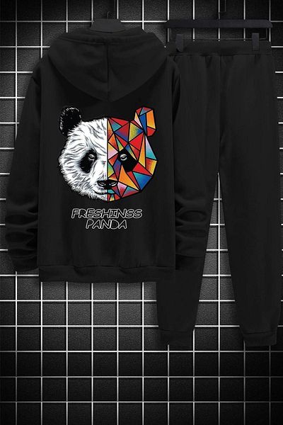 uyguntarz Σετ φόρμας Unisex Panda