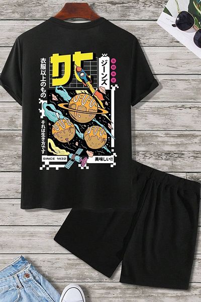 uyguntarz Σετ σορτς Tokoyaki Print