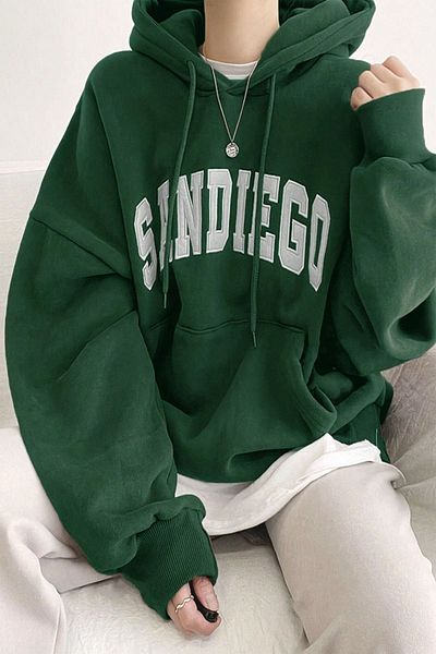 uyguntarz Φούτερ με στάμπα Sandiego Oversize