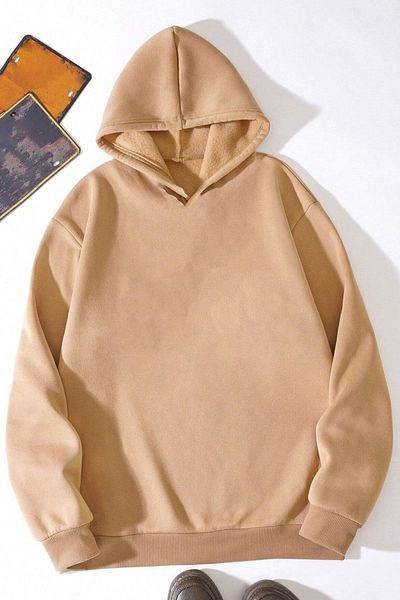 uyguntarz Unisex-Sweatshirt mit übergroßem Schmetterlings-Print auf der Rückseite