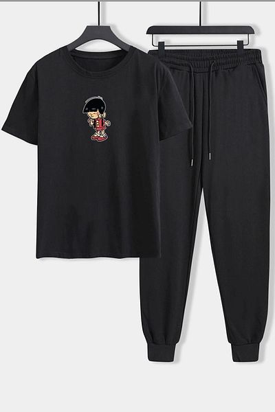 uyguntarz Σετ φόρμας φόρμας 2 τεμαχίων Unisex Chen Raisin Cake