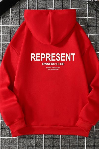 uyguntarz Unisex-Sweatshirt mit Represent-Rückendruck