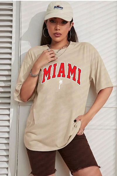 uyguntarz Μπλουζάκι Unisex Miami Printed Design