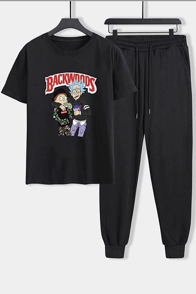 uyguntarz Σετ φόρμας 2 τεμαχίων Unisex Backwoods Printed