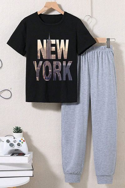 uyguntarz Παιδικό Σετ φόρμας New York Bottom - Top