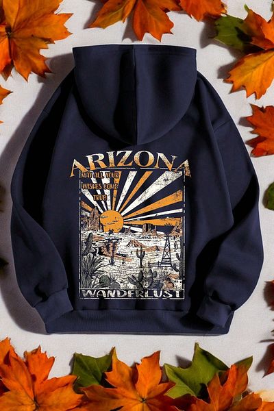 uyguntarz Унисекс суитшърт с принт Arizona