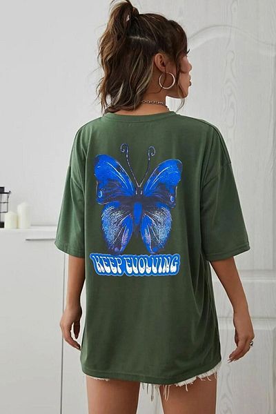 uyguntarz Μπλουζάκι Unisex με στάμπα με πεταλούδα