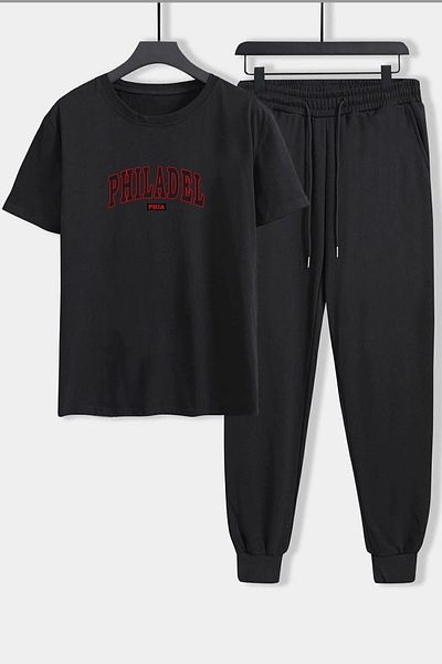 uyguntarz Σετ φόρμας Unisex Philadelphia Printed 2 τεμαχίων
