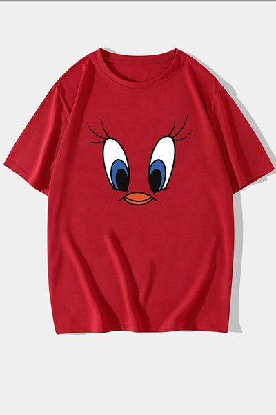 uyguntarz Tweety bedrucktes Unisex-T-Shirt