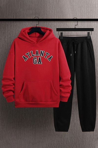 uyguntarz Unisex Atlanta Printed Tracksuit Set