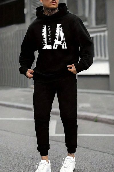 uyguntarz Unisex-Anthrazit-Trainingsanzug-Set