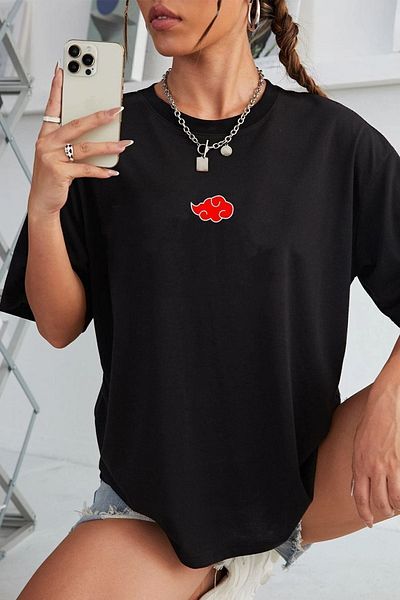 uyguntarz Μπλουζάκι Unisex Ninja Akatsuki με στάμπα