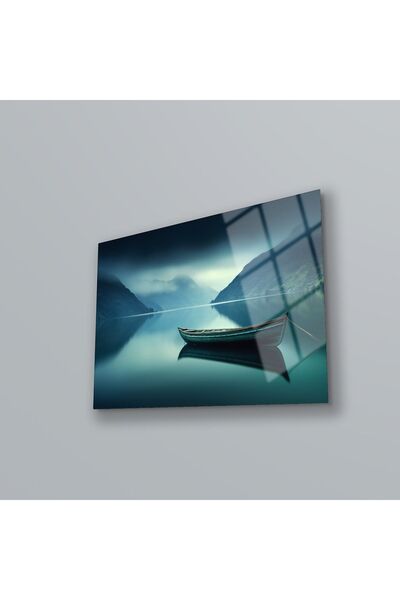 BV DEKOR Γυάλινη ζωγραφική τοίχου με σχέδιο τοπίου, Διακόσμηση τοίχου σαλονιο...