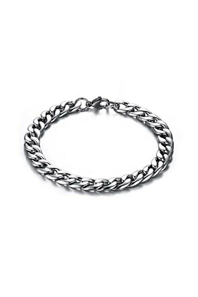 TREND COLLECTİON Spor Model 6'lı Gümüş Renk Klasik Tarz Erkek Bileklik Seti