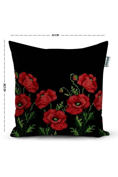 Sakallı Husă de pernă decorativă imprimată 3D