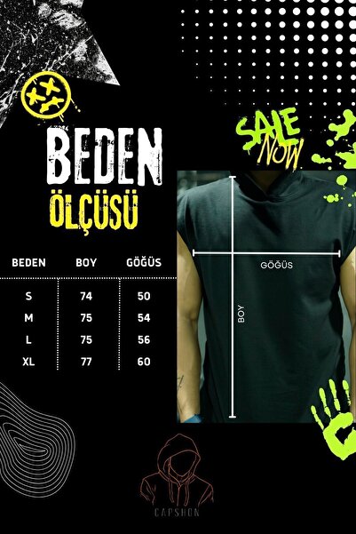 Oxlade Men's Hooded Black Tank Top - Athlete and Short Sleeve