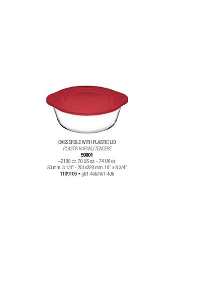 Paşabahçe (BORCAM) 3" Pot & Storage Container with Lid-