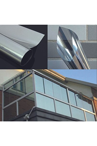 Flash Çizilmez Amerikan Aynalı Cam Filmi   Orta Ton   152 cm X 10m