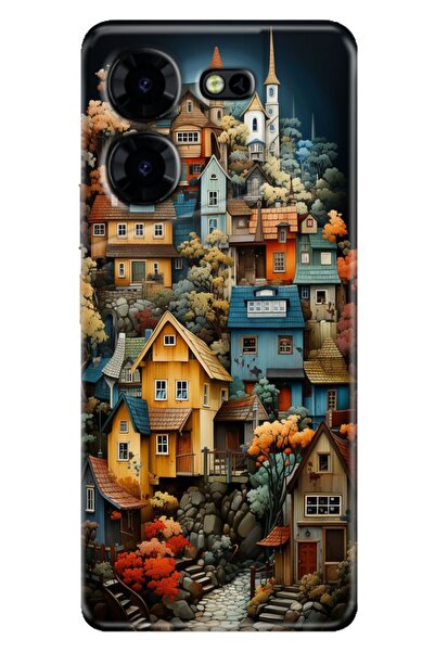 TECNO Pova 5 Pro Uyumlu Kılıf Tecno Pova 5 Pro Baskılı Silikon Köy