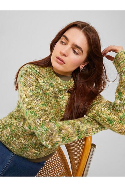 Jack & Jones Женски акрилен пуловер Jack Jones - 12239229 JXLUNA с обло деколте