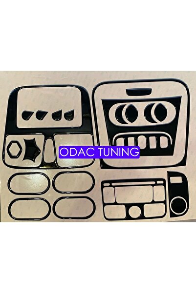 ODAC TUNING Renault Symbol 2012-19 Maun Kaplama Seti Parlak Siyah Renk Piano ...