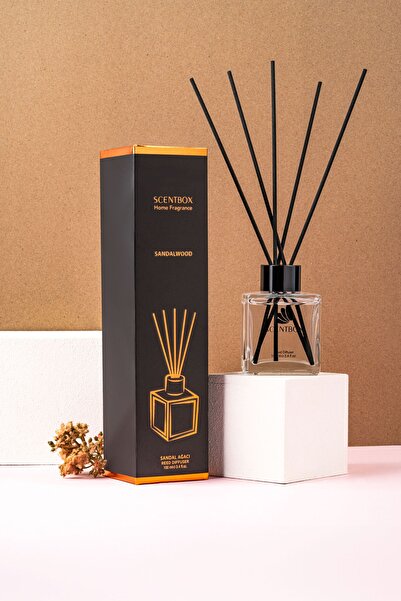 SCENTBOX Sandal Ağacı Reed Diffuser 100 Ml Bambu Çubuklu Oda Kokusu - Sandalwood