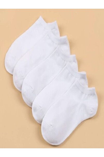 Black Arden Socks Unisex Düz 5'li Patik Çorap