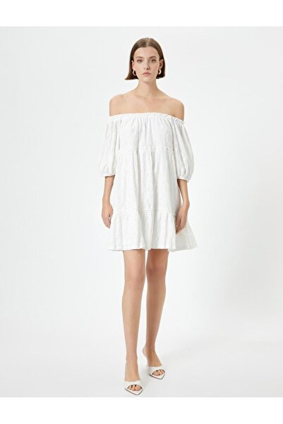 Koton Γυναικείο φόρεμα με ανοιχτό ώμο