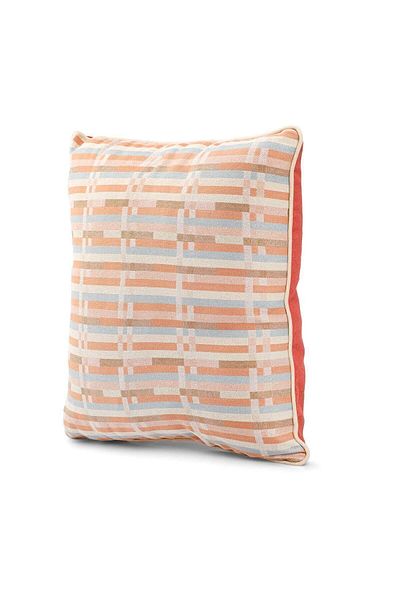 ÖZENEV 43X43 Special Design Woven Throw Pillow Cover - Hidden Zipper, Ribbed Living Room Decorative