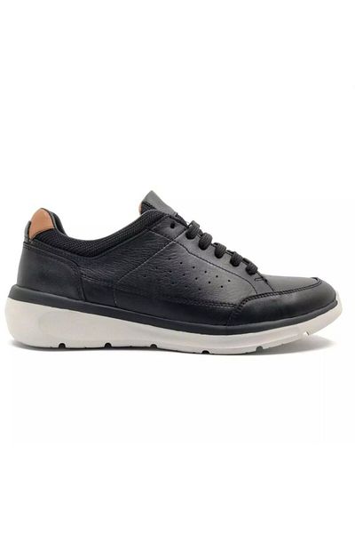 Greyder 64562 Μαύρο ανδρικό αθλητικό παπούτσια Comfort - Γνήσιο δέρμα, σόλα Eva
