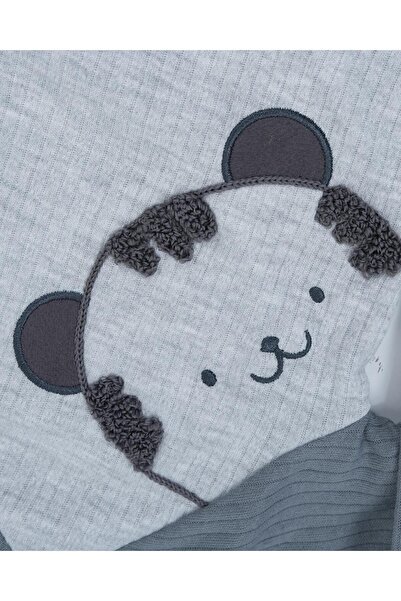 Bebelop Reported Interlock Cute Bear Head Boy's 2-Piece Top and Bottom Set